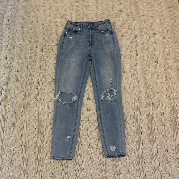 American Eagle Ripped Mom Jeans - Picture 1 of 4